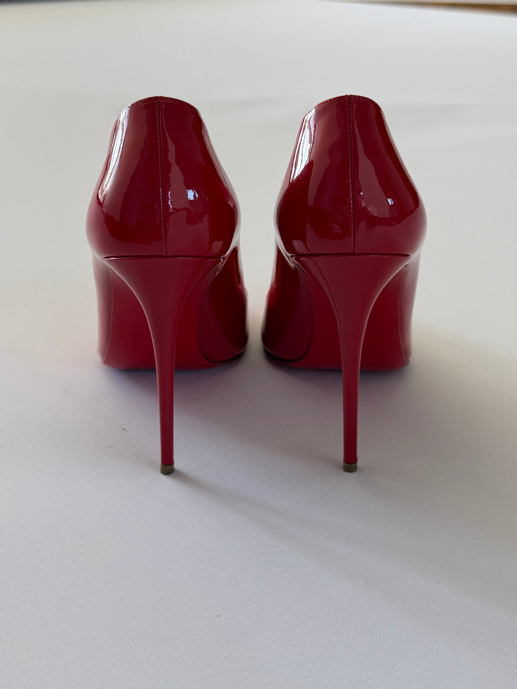 Christian Louboutin Red Patent Leather Fifi Pumps 100  Size 38.5