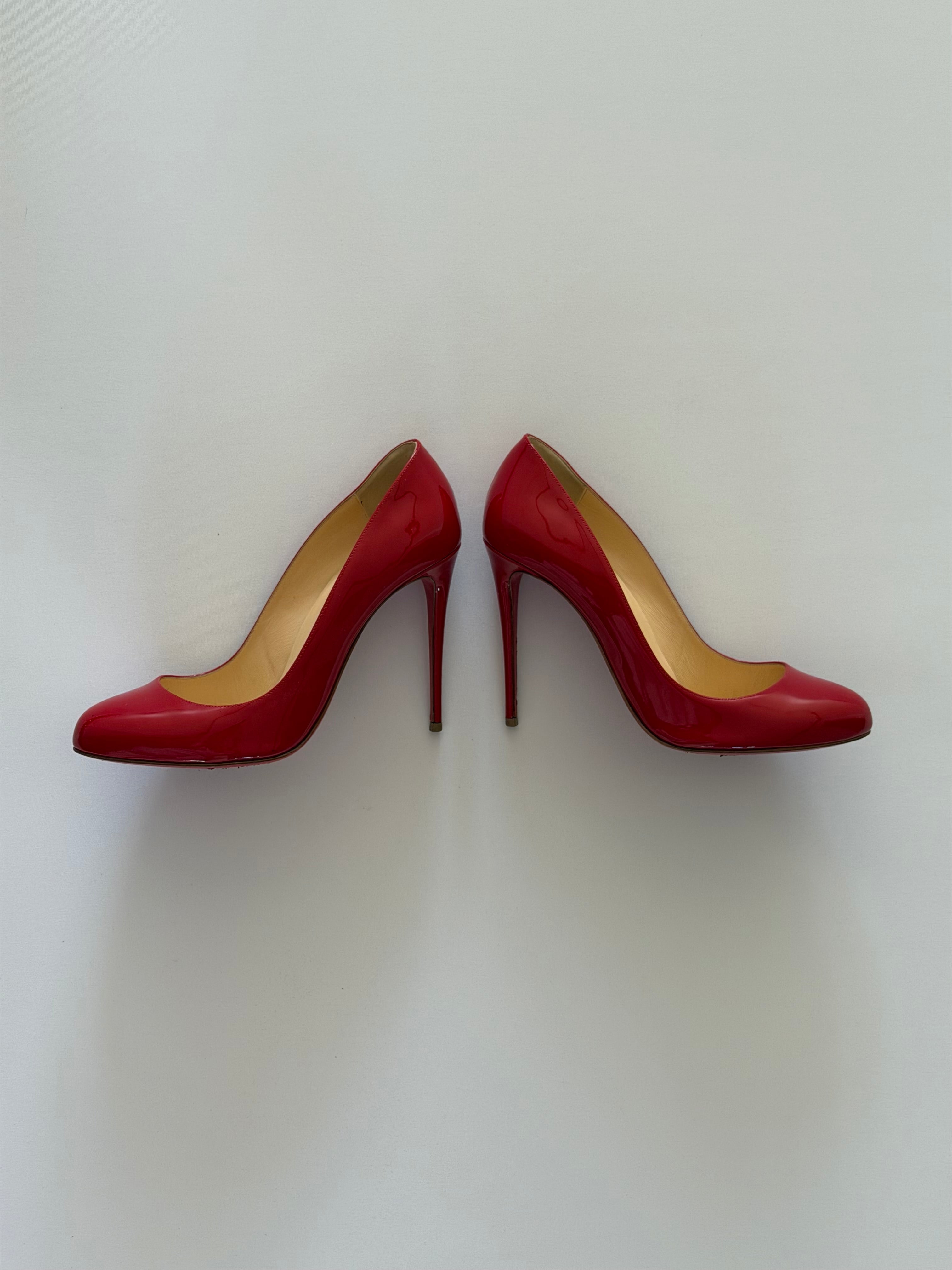 Christian Louboutin Red Patent Leather So Kate Pumps 120mm Size 38.5